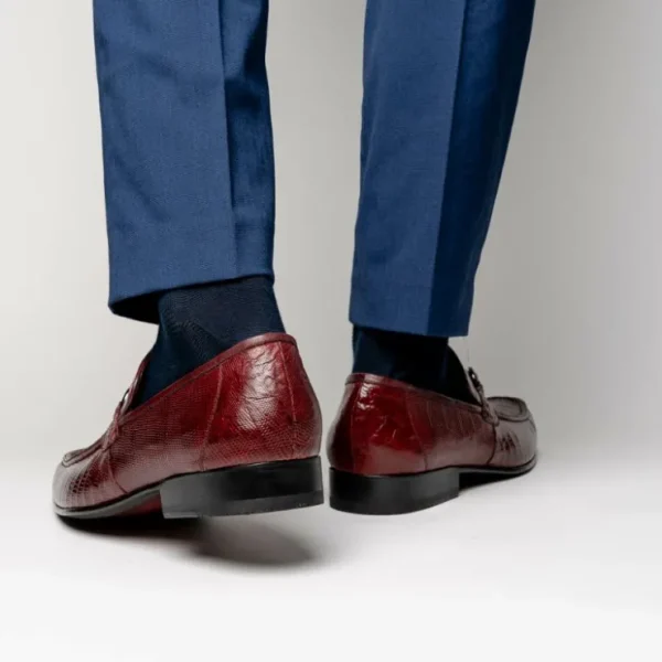 los_altos_caiman_amp_liza_11-1.webp Hot Los Altos Boots Los Altos Caiman & Lizard Bit Loafers Burgundy