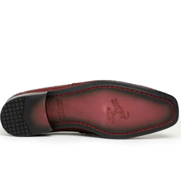 los_altos_caiman_amp_liza_3-3.webp Hot Los Altos Boots Los Altos Caiman & Lizard Bit Loafers Burgundy
