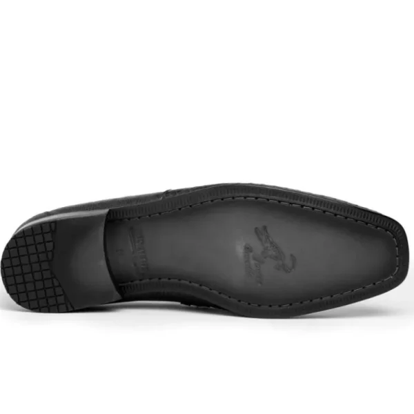 los_altos_caiman_amp_liza_3.webp Shop Los Altos Boots Los Altos Caiman & Lizard Bit Loafers Black