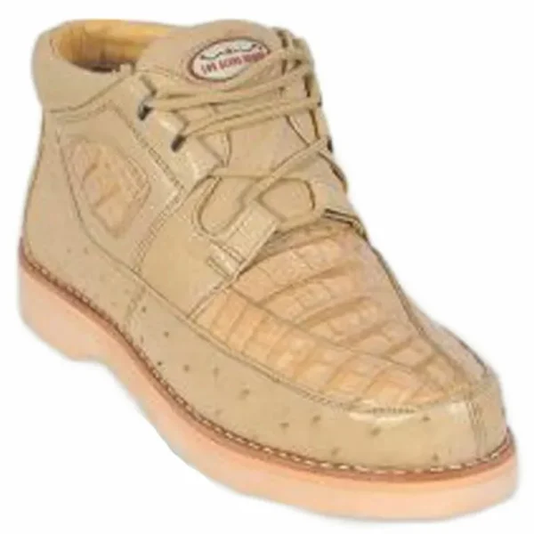 los_altos_caiman_amp_ostr_0-5.webp Best Los Altos Boots Los Altos Caiman & Ostrich Casual Shoes Oryx