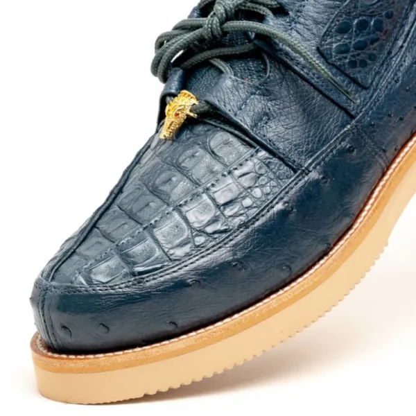 los_altos_caiman_amp_ostr_2.webp Fashion Los Altos Boots Los Altos Caiman & Ostrich Casual Shoes Blue Jean BlueJean