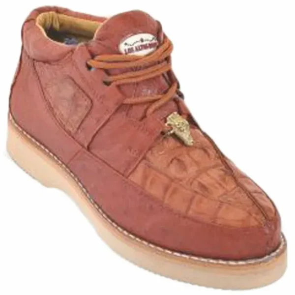 los_altos_caiman_belly_am_0-2.webp Store Los Altos Boots Los Altos Caiman Belly & Smooth Ostrich Shoes Cognac