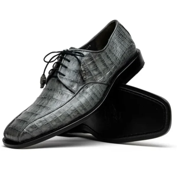 los_altos_caiman_belly_bi_1-3.webp Sale Los Altos Boots Los Altos Caiman Belly Bicycle Toe Shoes Gray