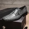 Sale Los Altos Boots Los Altos Caiman Belly Bicycle Toe Shoes Gray