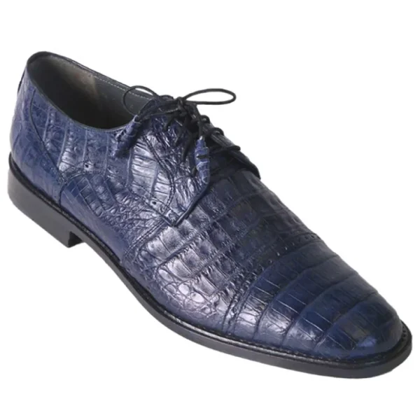 los_altos_caiman_belly_ca_0-2.webp Store Los Altos Boots Los Altos Caiman Belly Cap Toe Shoes Navy