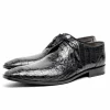 Online Los Altos Boots Los Altos Caiman Belly Derby Shoes Black