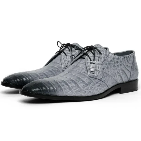 los_altos_caiman_belly_de_1-3.webp New Los Altos Boots Los Altos Caiman Belly Derby Shoes Faded Gray