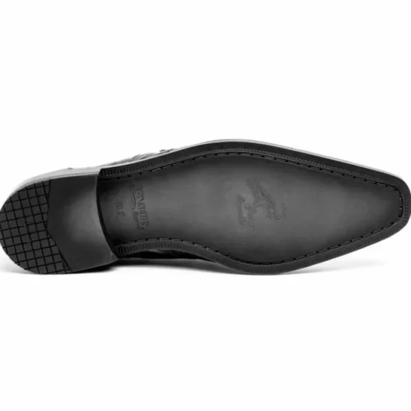 los_altos_caiman_belly_de_1-4.webp Flash Sale Los Altos Boots Los Altos Caiman Belly Derby Shoes Faded Navy