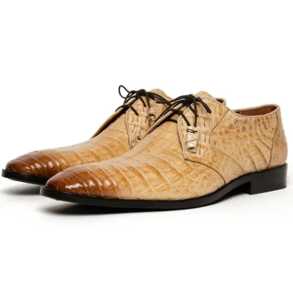 los_altos_caiman_belly_de_1-5.webp New Los Altos Boots Los Altos Caiman Belly Derby Shoes Faded Oryx