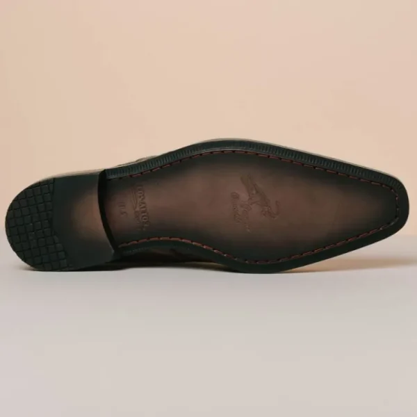 Fashion Los Altos Boots Los Altos Caiman Belly Derby Shoes Brown
