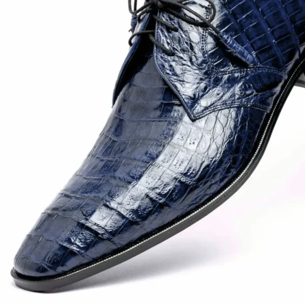 los_altos_caiman_belly_de_3-4.webp Flash Sale Los Altos Boots Los Altos Caiman Belly Derby Shoes Faded Navy
