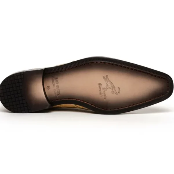 los_altos_caiman_belly_de_3-5.webp New Los Altos Boots Los Altos Caiman Belly Derby Shoes Faded Oryx