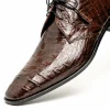 Fashion Los Altos Boots Los Altos Caiman Belly Derby Shoes Brown