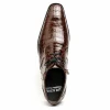 Fashion Los Altos Boots Los Altos Caiman Belly Derby Shoes Brown