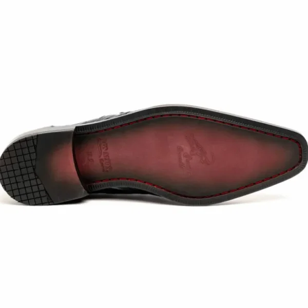 los_altos_caiman_belly_de_4.webp Online Los Altos Boots Los Altos Caiman Belly Derby Shoes Black
