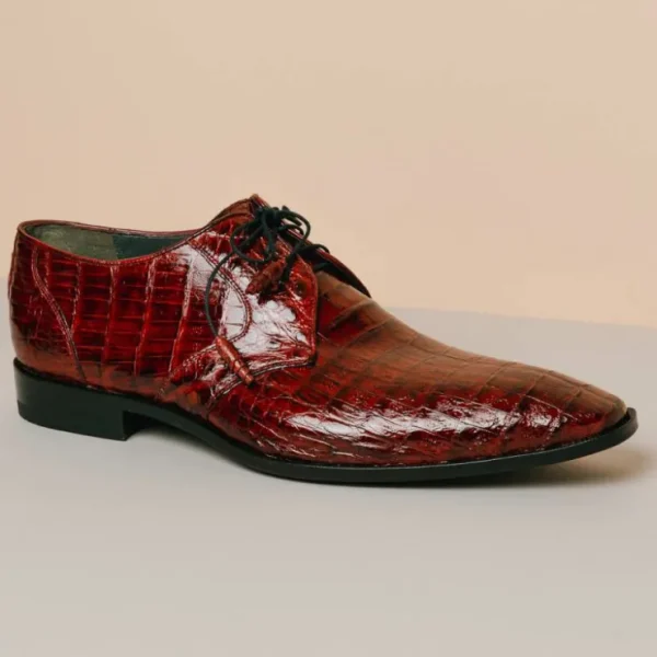los_altos_caiman_belly_de_5-1.webp Hot Los Altos Boots Los Altos Caiman Belly Derby Shoes Burgundy