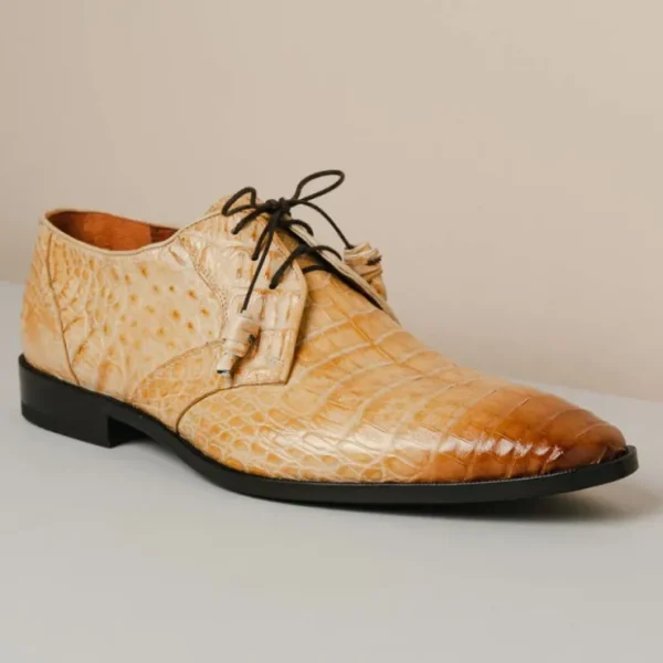 los_altos_caiman_belly_de_5-3.webp New Los Altos Boots Los Altos Caiman Belly Derby Shoes Faded Oryx