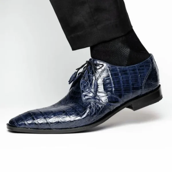 los_altos_caiman_belly_de_6-2.webp Flash Sale Los Altos Boots Los Altos Caiman Belly Derby Shoes Faded Navy