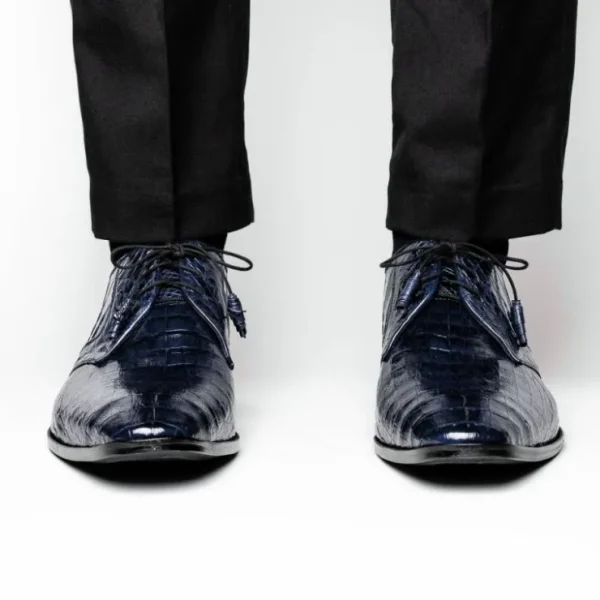 los_altos_caiman_belly_de_7-2.webp Flash Sale Los Altos Boots Los Altos Caiman Belly Derby Shoes Faded Navy