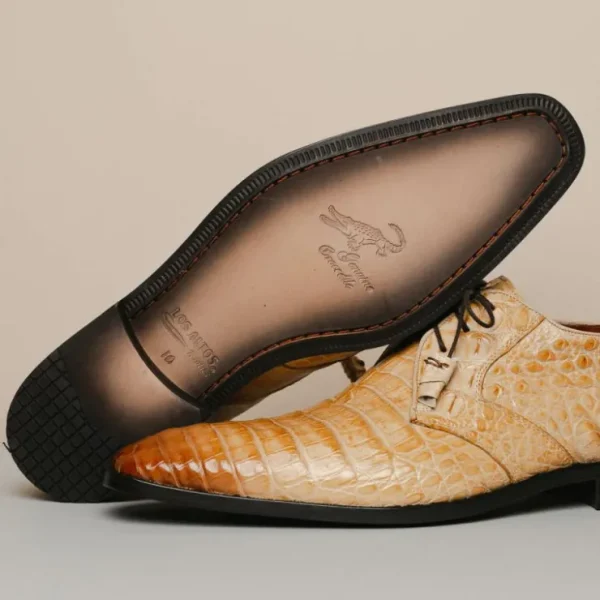 los_altos_caiman_belly_de_8-3.webp New Los Altos Boots Los Altos Caiman Belly Derby Shoes Faded Oryx