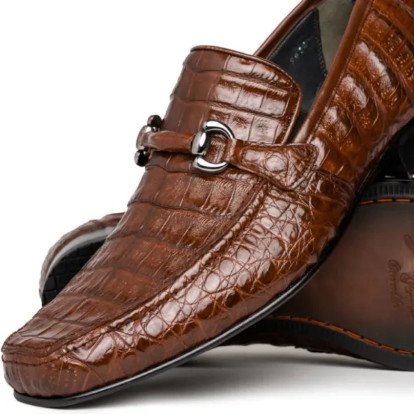 los_altos_caiman_bit_loaf_2-1.webp Online Los Altos Boots Los Altos Caiman Bit Loafers Brown