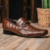 Online Los Altos Boots Los Altos Caiman Bit Loafers Brown