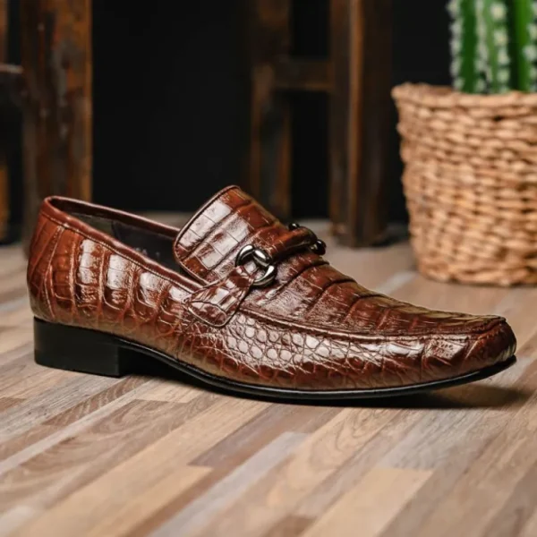 los_altos_caiman_bit_loaf_4-1.webp Online Los Altos Boots Los Altos Caiman Bit Loafers Brown