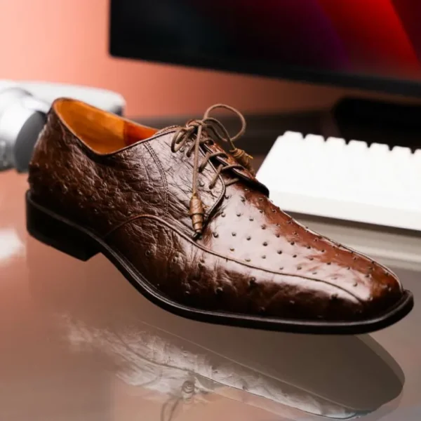 Flash Sale Los Altos Boots Los Altos Ostrich Bicycle Toe Shoes Brown