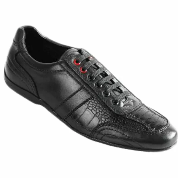 los_altos_ostrich_leg_sne_0.webp Fashion Los Altos Boots Los Altos Ostrich Leg Sneakers Black