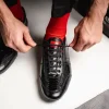 Fashion Los Altos Boots Los Altos Ostrich Leg Sneakers Black