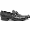 Cheap Los Altos Boots Los Altos Ostrich Quill Bit Loafers Black