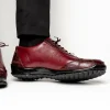 Outlet Los Altos Boots Los Altos Ostrich Sneakers Burgundy