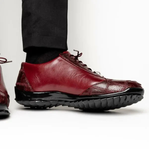 los_altos_ostrich_sneaker_12-2.webp Outlet Los Altos Boots Los Altos Ostrich Sneakers Burgundy