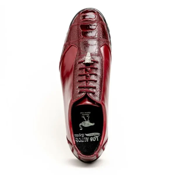los_altos_ostrich_sneaker_3-3.webp Outlet Los Altos Boots Los Altos Ostrich Sneakers Burgundy