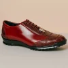 Outlet Los Altos Boots Los Altos Ostrich Sneakers Burgundy