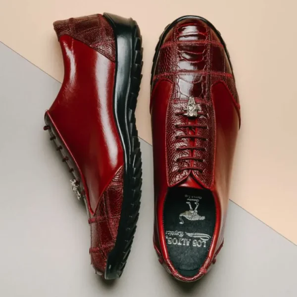 los_altos_ostrich_sneaker_7-3.webp Outlet Los Altos Boots Los Altos Ostrich Sneakers Burgundy