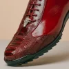 Outlet Los Altos Boots Los Altos Ostrich Sneakers Burgundy