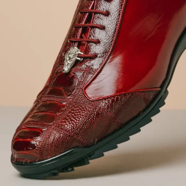 los_altos_ostrich_sneaker_8-3.webp Outlet Los Altos Boots Los Altos Ostrich Sneakers Burgundy