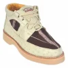 Store Los Altos Boots Los Altos Stingray & Ostrich Casual Shoes Burgundy / Winter White Black/WinterWhite