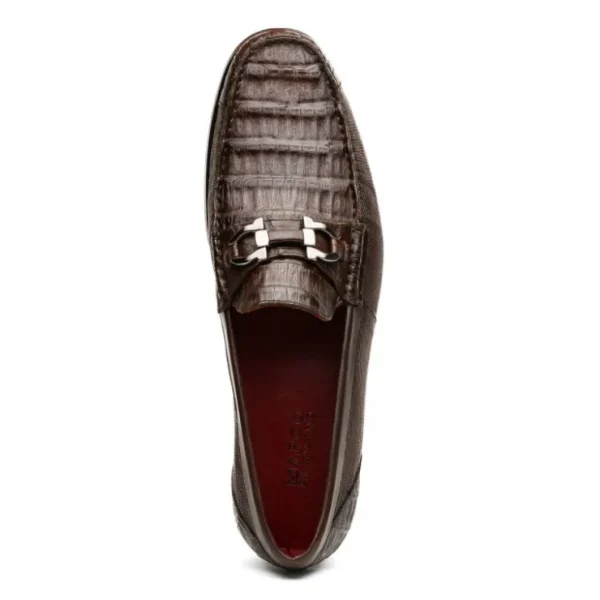 marco_di_milano_adro_caim_3.webp Discount Marco di Milano Adro Caiman Crocodile / Lizard Bit Loafers Brown