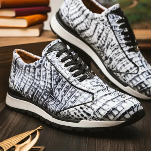 marco_di_milano_alonzo_ca_10-3.webp Shop Marco di Milano Alonzo Caiman Crocodile Sneakers Newspaper