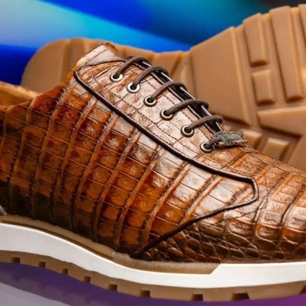 Outlet Marco di Milano Alonzo Caiman Crocodile Sneakers Bay Apache BayApache