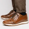 Outlet Marco di Milano Alonzo Caiman Crocodile Sneakers Bay Apache BayApache