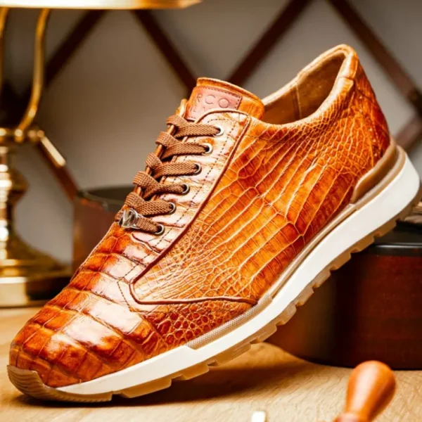 marco_di_milano_alonzo_ca_6-4.webp Hot Marco di Milano Alonzo Caiman Crocodile Sneakers Cognac