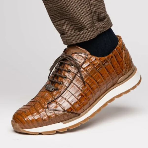 Outlet Marco di Milano Alonzo Caiman Crocodile Sneakers Bay Apache BayApache