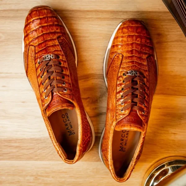 marco_di_milano_alonzo_ca_8-4.webp Hot Marco di Milano Alonzo Caiman Crocodile Sneakers Cognac