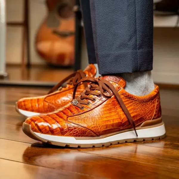 marco_di_milano_alonzo_ca_9-4.webp Hot Marco di Milano Alonzo Caiman Crocodile Sneakers Cognac