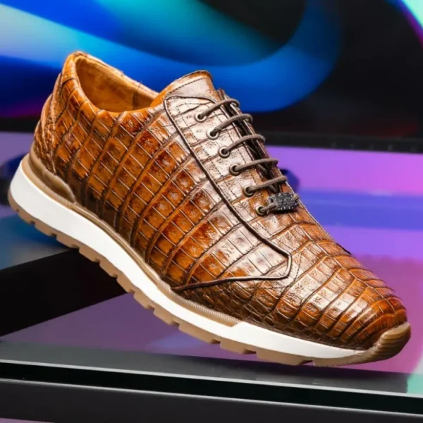 Outlet Marco di Milano Alonzo Caiman Crocodile Sneakers Bay Apache BayApache