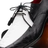 Flash Sale Marco di Milano Andretti Ostrich Leg Shoes White / Black