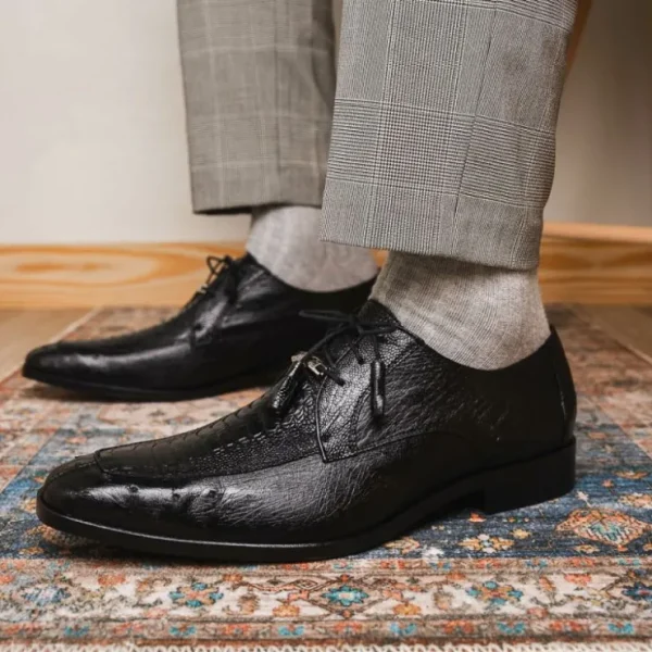 marco_di_milano_andretti__5-4.webp Clearance Marco di Milano Andretti Ostrich Leg Shoes Black